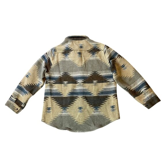 Vintage-Inspired Aztec Print Button-Up Shirt Medium - Picture 2 of 8